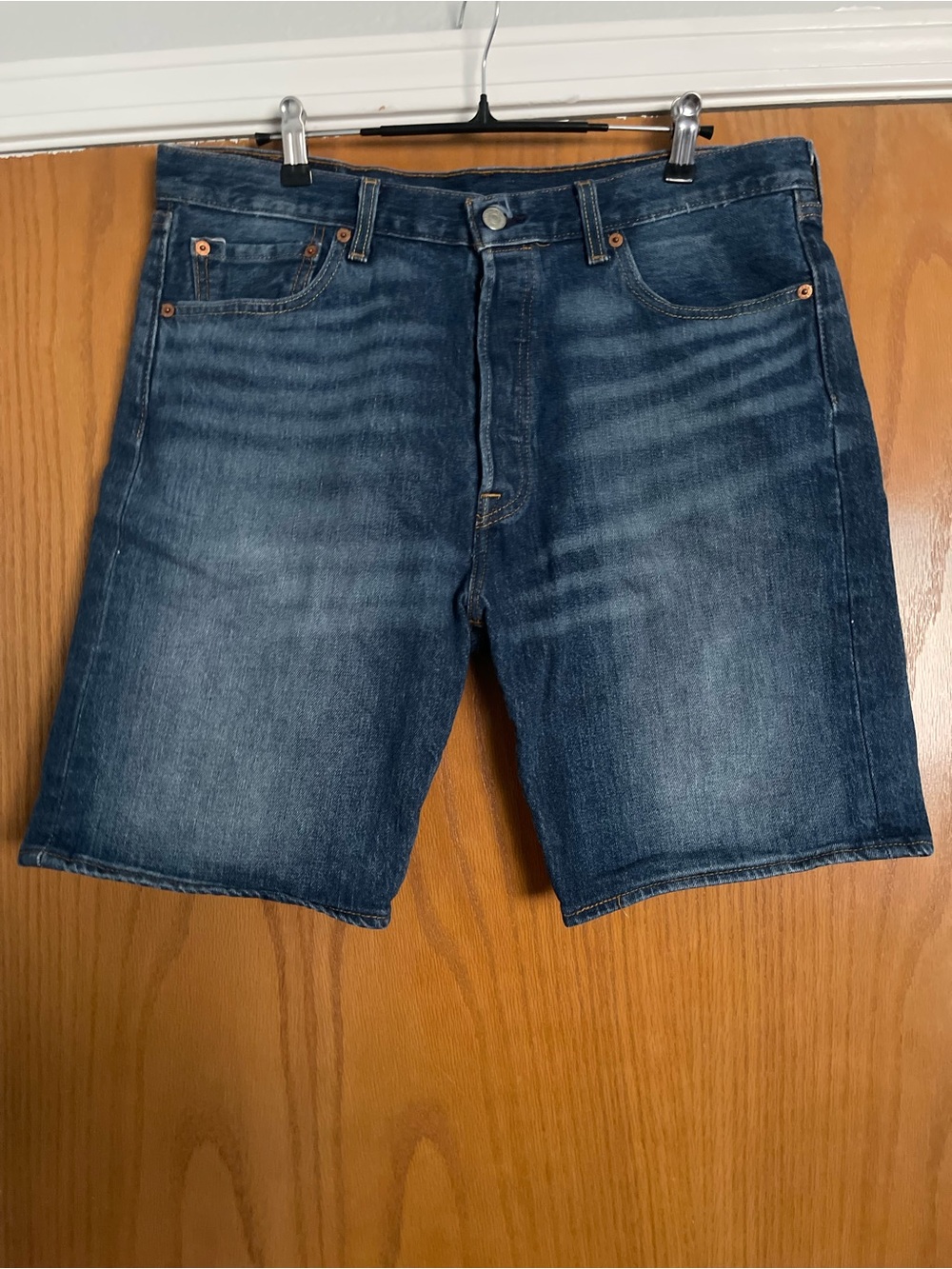 Levi's Women's Dark Blue Denim Jean Shorts
